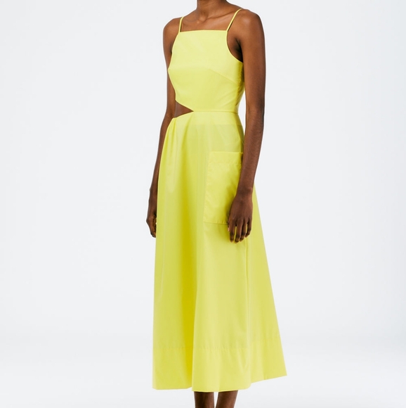 Tibi Italian Sporty Nylon Strappy Cut Out Dress - Picture 3 of 13